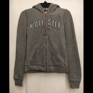 Hollister Fur Lined Zip Up Hoodie